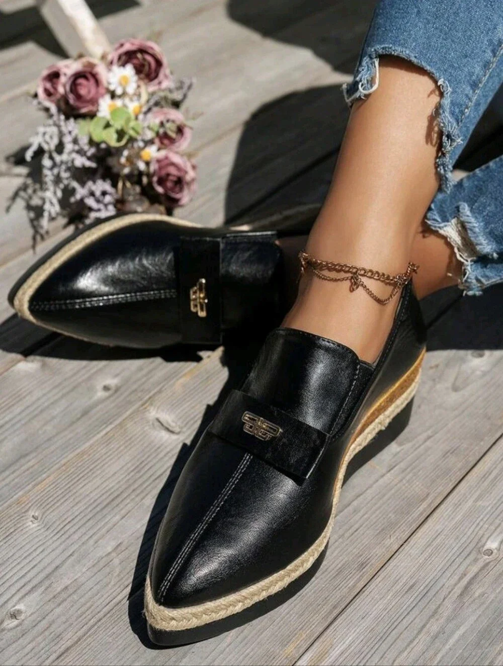 Women Platform Wedge Heel Shoes, Lightweight Non-Slip Work Shoes, Fashion Party